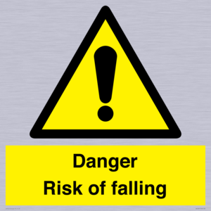 Danger Risk of falling